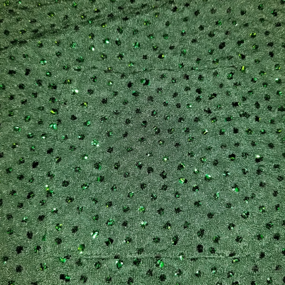 LuLaRoe Green with sequins. High/Low. - Picture 7 of 8
